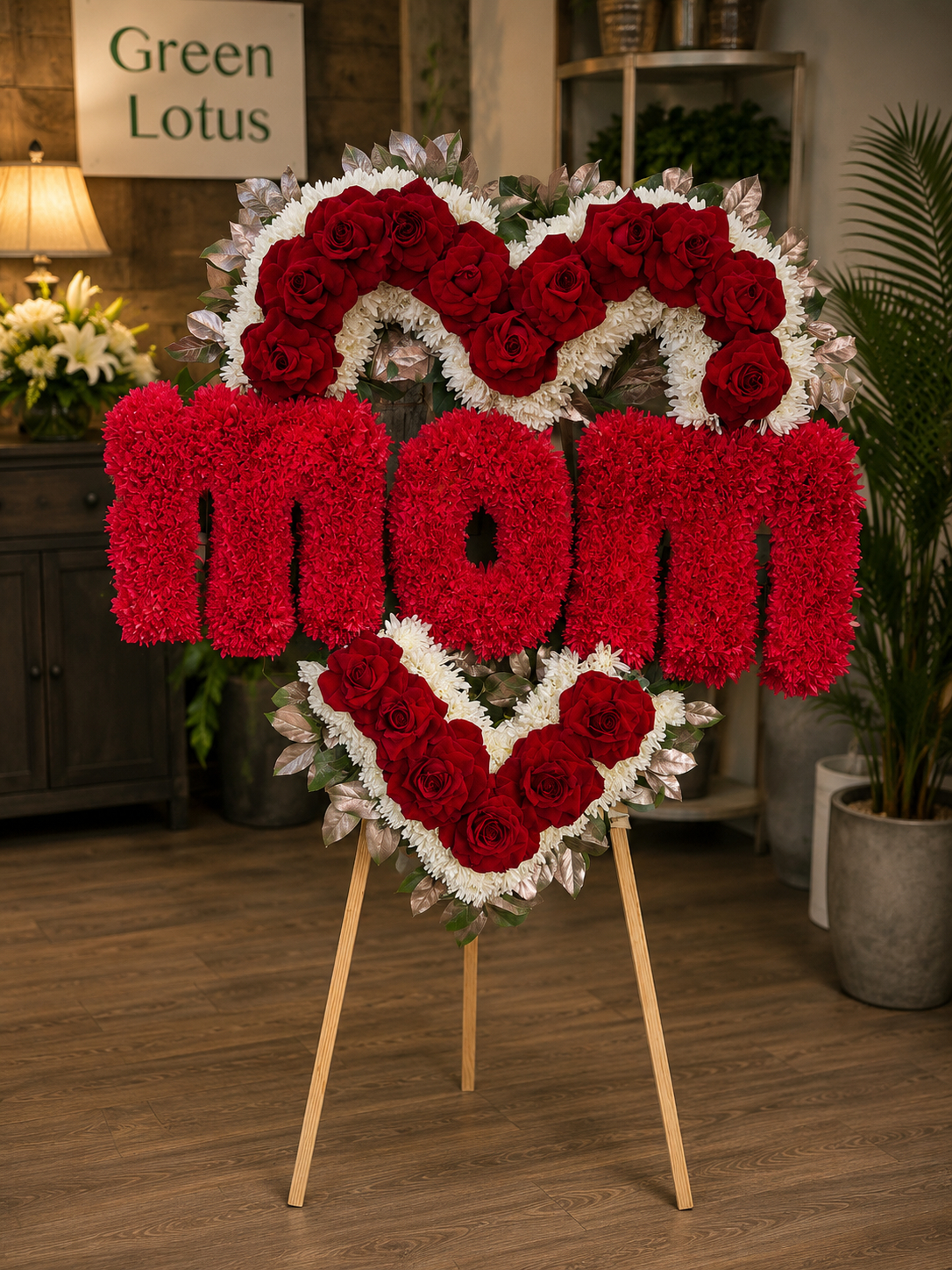 Holiday flower arrangement